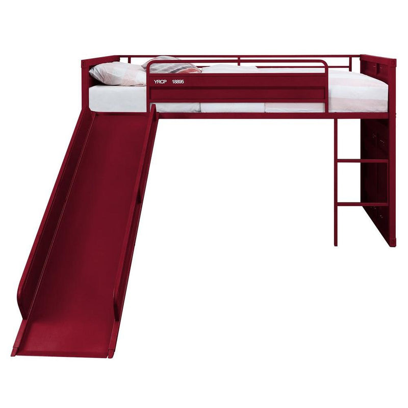 Acme Furniture Cargo 38300 Twin Loft Bed - Red IMAGE 3