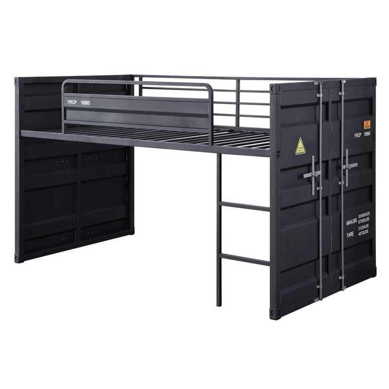 Acme Furniture Cargo 38305 Twin Loft Bed - Gunmetal IMAGE 2