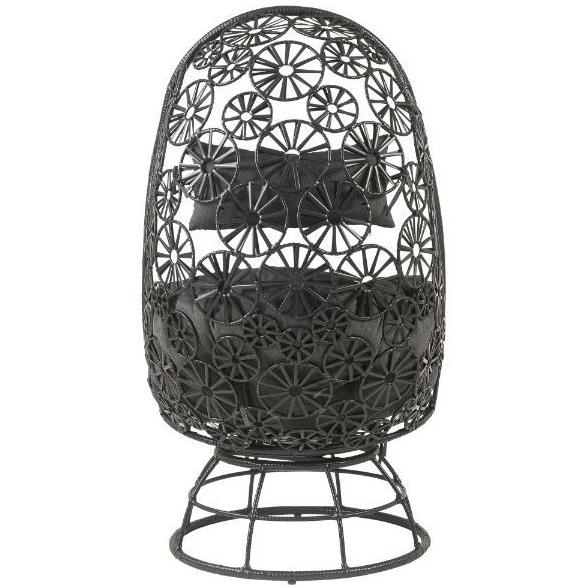 Acme Furniture 45113 Patio Hanging Chair with Stand and Side Table IMAGE 3