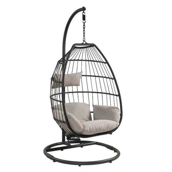 Acme Furniture 45115 Patio Hanging Chair with Stand IMAGE 1