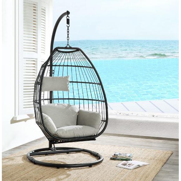 Acme Furniture 45115 Patio Hanging Chair with Stand IMAGE 4