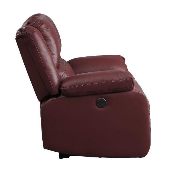 Acme Furniture Zuriel Power Polyurethane Recliner 52153 IMAGE 3