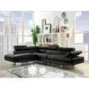 Acme Furniture Connor 52650 Sectional Sofa - Black IMAGE 1