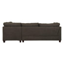 Acme Furniture Laurissa 54375 Sectional Sofa & Ottoman - Light Charcoal IMAGE 4