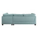 Acme Furniture Laurissa 54395 Sectional Sofa & Ottoman - Light Teal IMAGE 5