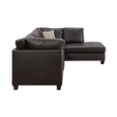 Acme Furniture Laurissa 54405 Sectional Sofa & Ottoman - Ebony IMAGE 1