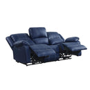 Acme Furniture Zuriel 54615 Power Motion Sofa - Blue IMAGE 2