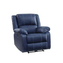 Acme Furniture Zuriel 54617 Power Recliner - Blue IMAGE 1