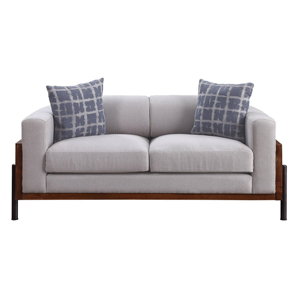 Acme Furniture Pelton Stationary Fabric Loveseat 54891 IMAGE 1