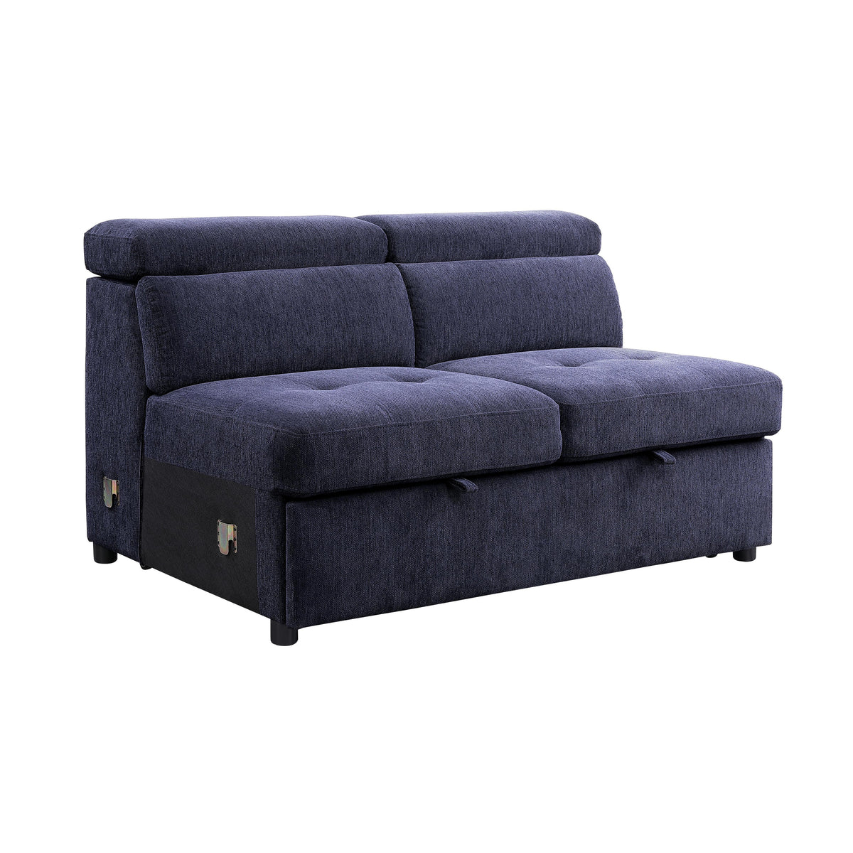 Acme Furniture Nekoda 55520 Storage Sleeper Sectional Sofa & Ottoman -