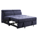 Acme Furniture Nekoda 55520 Storage Sleeper Sectional Sofa & Ottoman - Navy Blue IMAGE 6