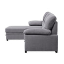 Acme Furniture Nazli 55525 Storage Sleeper Sectional Sofa & Ottoman - Gray IMAGE 4
