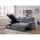 Acme Furniture Nazli 55525 Storage Sleeper Sectional Sofa & Ottoman - Gray IMAGE 7