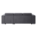 Acme Furniture Natalie 55530 Reversible Storage Sleeper Sectional Sofa - Grey IMAGE 5