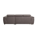 Acme Furniture Haruko 55535 Storage Sleeper Sectional Sofa - Grey IMAGE 5