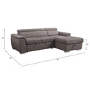 Acme Furniture Haruko 55535 Storage Sleeper Sectional Sofa - Grey IMAGE 8