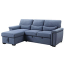 Acme Furniture Haruko 55540 Reversible Storage Sleeper Sectional Sofa - Blue IMAGE 2