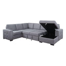 Acme Furniture Nardo 55545 Storage Sleeper Sectional Sofa IMAGE 3