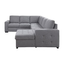 Acme Furniture Nardo 55545 Storage Sleeper Sectional Sofa IMAGE 4