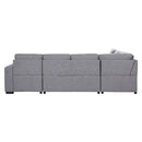 Acme Furniture Nardo 55545 Storage Sleeper Sectional Sofa IMAGE 5