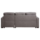 Acme Furniture Chambord 55555 Reversible Storage Sleeper Sectional Sofa - Grey IMAGE 5