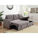 Acme Furniture Chambord 55555 Reversible Storage Sleeper Sectional Sofa - Grey IMAGE 7