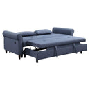 Acme Furniture Nichelle 55565 Sleeper Sofa - Blue IMAGE 3