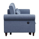 Acme Furniture Nichelle 55565 Sleeper Sofa - Blue IMAGE 4