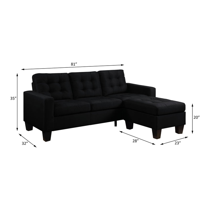 Acme Furniture Earsom 56660 Reversible Sofa & Ottoman IMAGE 10