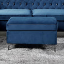 Acme Furniture Jaszira 57345 Ottoman - Blue IMAGE 4