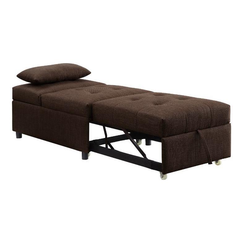 Acme Furniture Hidalgo Fabric Sleeper Chair 58245 IMAGE 4