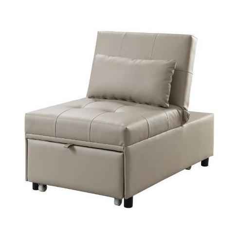 Acme Furniture Hidalgo Polyurethane Sleeper Chair 58246 IMAGE 2