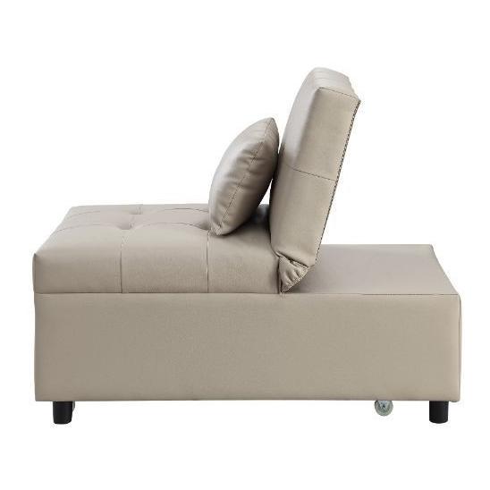 Acme Furniture Hidalgo Polyurethane Sleeper Chair 58246 IMAGE 3