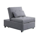 Acme Furniture Hidalgo 58247 Futon - Grey IMAGE 2