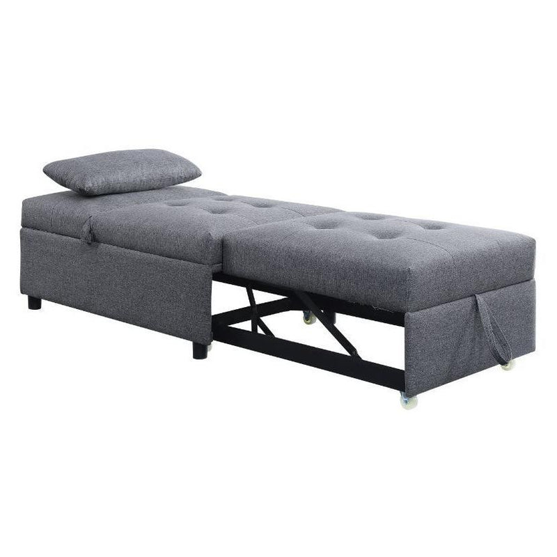 Acme Furniture Hidalgo Fabric Sleeper Chair 58247 IMAGE 4