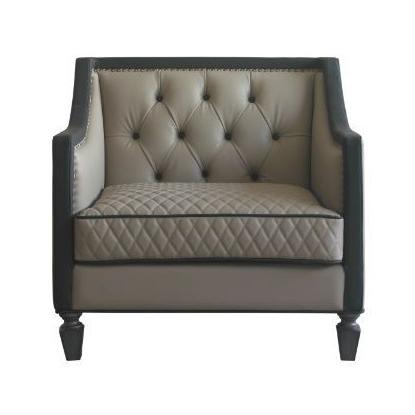 Acme Furniture House Beatrice Stationary Polyurethane Chair 58817 IMAGE 1