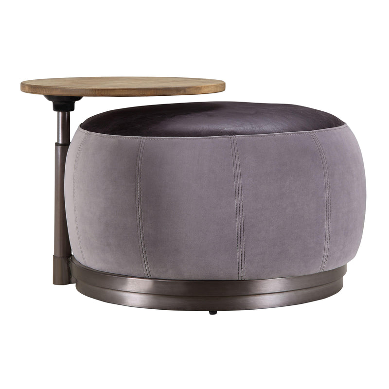 Acme Furniture Decapree Leather Ottoman 59271 IMAGE 4