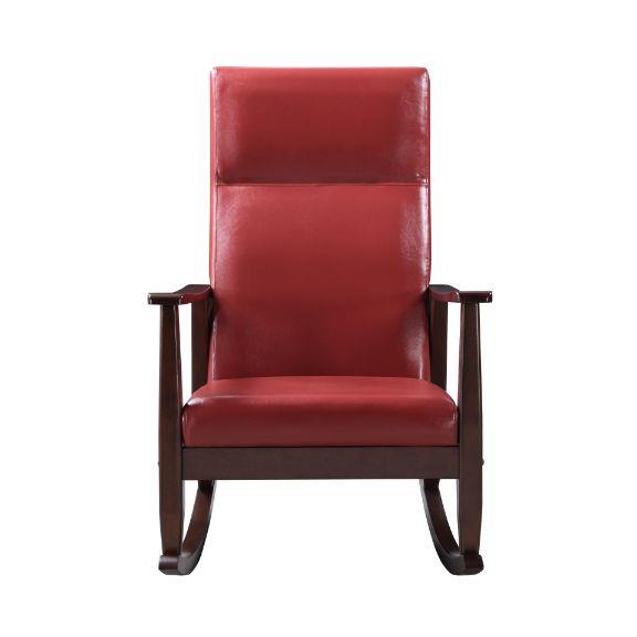 Acme Furniture Raina 59931 Rocking Chair - Red IMAGE 4