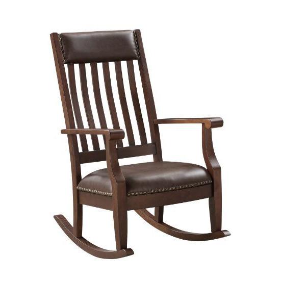 Acme Furniture Raina Rocking Wood Chair 59937 IMAGE 2