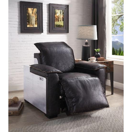 Acme Furniture Nernoss Power Leather Recliner 59943 IMAGE 13