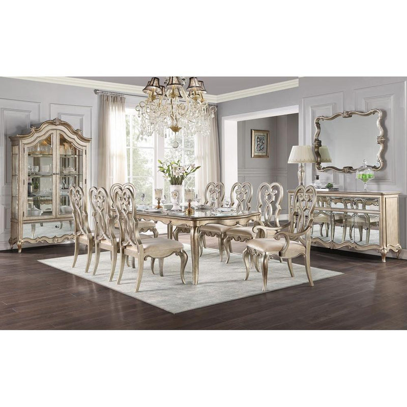 Acme Furniture Esteban Dining Table with Mirror Top 62200 IMAGE 4