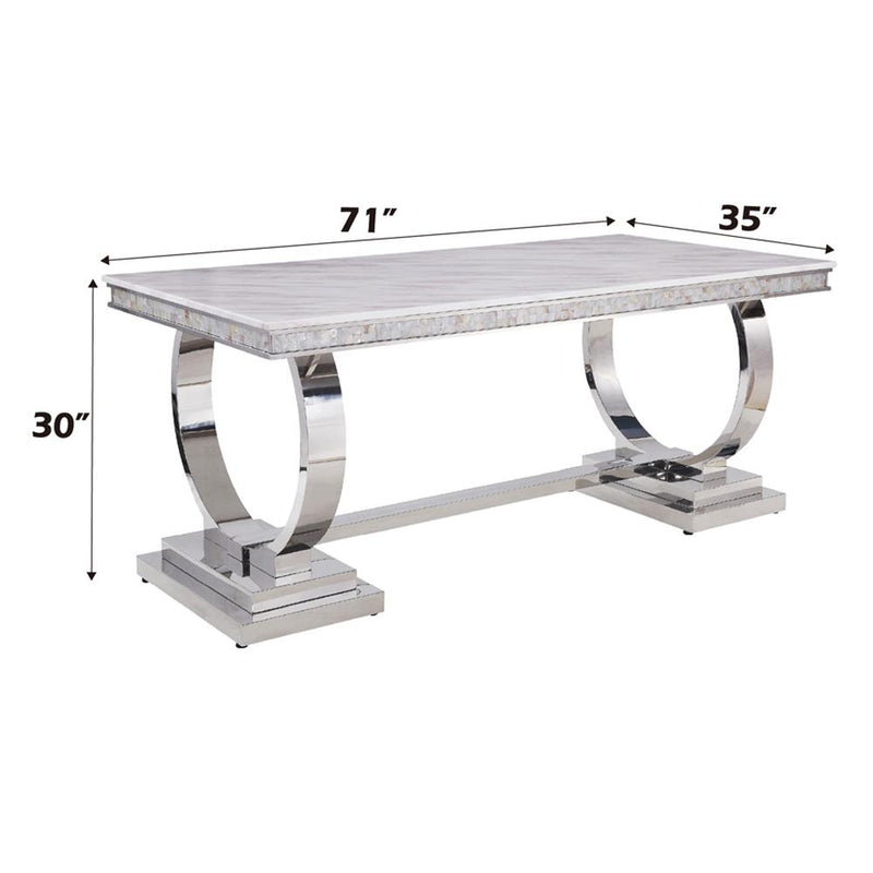 Acme Furniture Zander 68250 Dining Table IMAGE 8