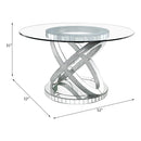 Acme Furniture Ornat 72950 Dining Table IMAGE 3