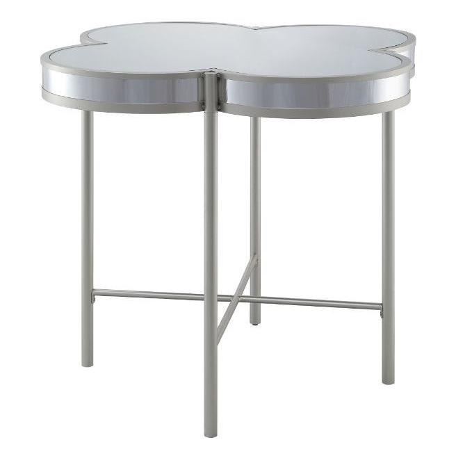 Acme Furniture Square Clover Counter Height Dining Table with Metal Top 73225 IMAGE 1
