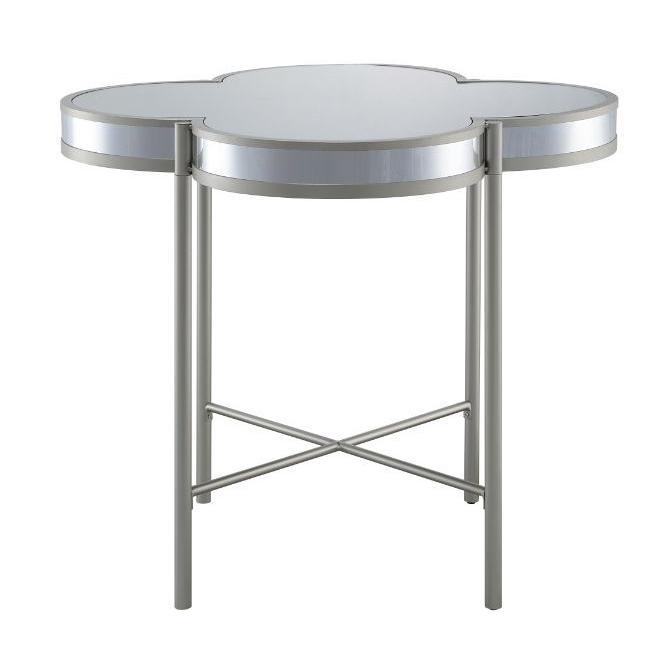 Acme Furniture Square Clover Counter Height Dining Table with Metal Top 73225 IMAGE 2