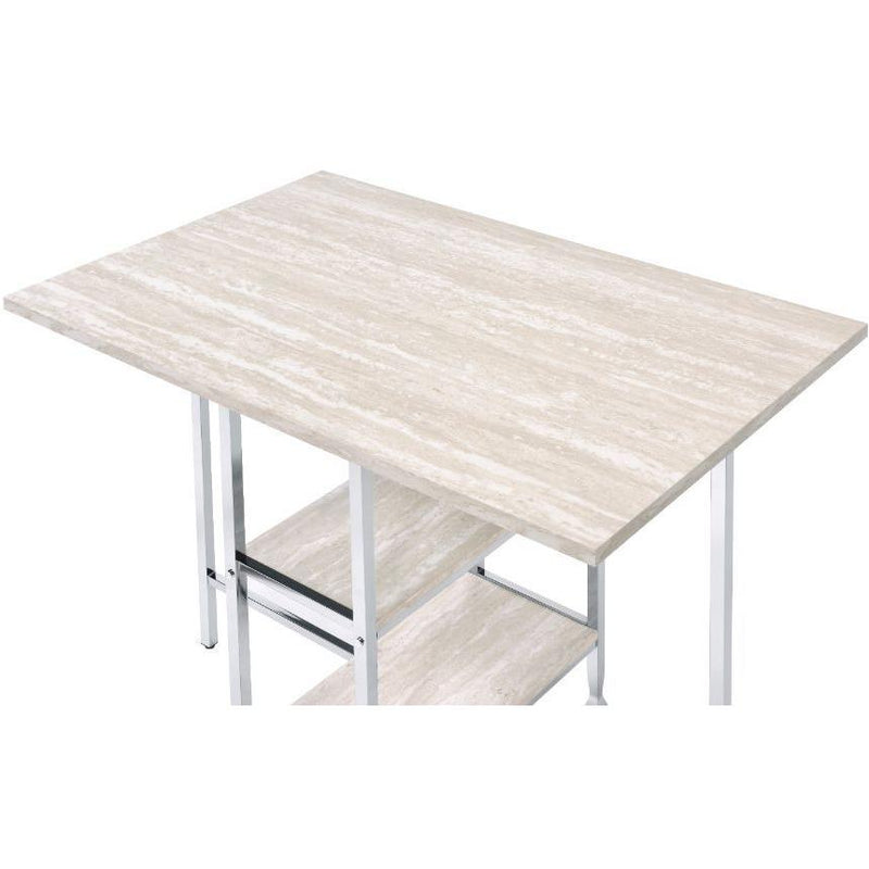 Acme Furniture Raine Counter Height Dining Table with Trestle Base 74005 IMAGE 3