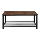 Acme Furniture Taurus 83960 Coffee Table - Rustic Oak & Black IMAGE 2