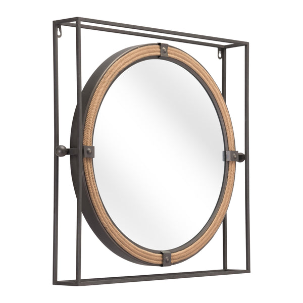  Zuo Capell A12222 Mirror - Antique Grey IMAGE 1
