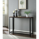 Acme Furniture Taurus 83964 Accent Table - Rustic Oak & Black IMAGE 1
