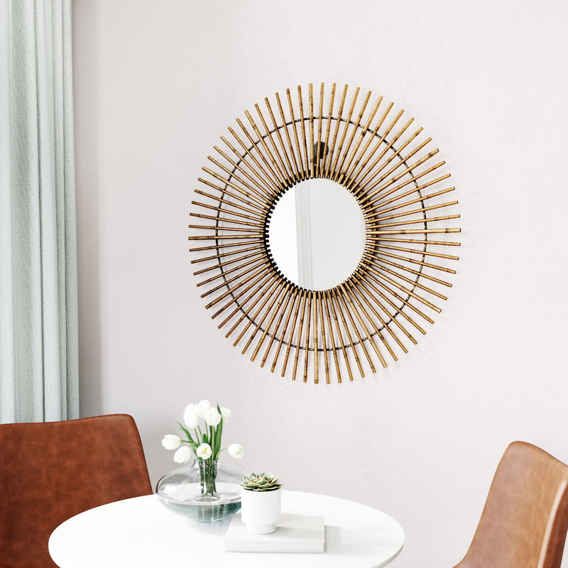  Zuo Dimond A12223 Mirror - Gold IMAGE 5